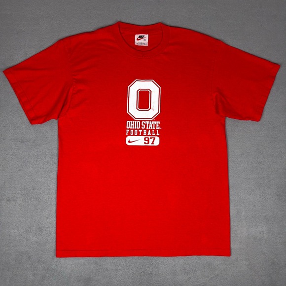 Nike Other - Vintage 90s Nike Ohio‎ State Buckeyes Football 97 Mens M Red Tee Made in USA